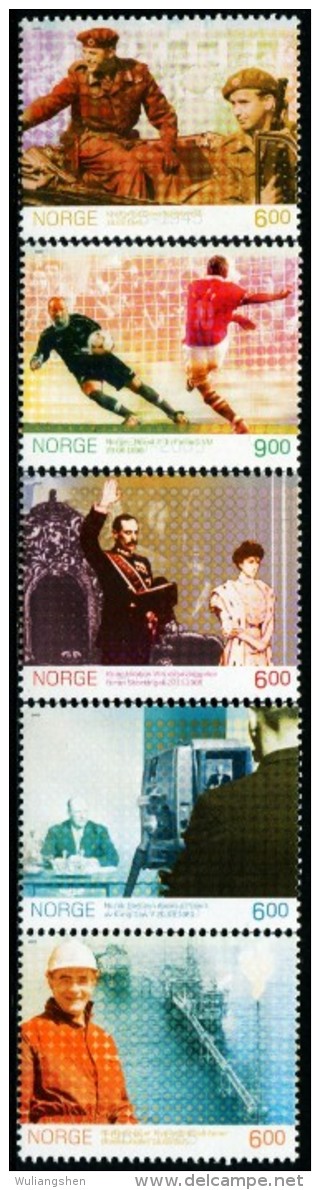 NE3826 Norway 2005 Historical Events 5v MNH - Unused Stamps