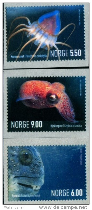 NE3841 Norway 2004 Marine Organisms 3v MNH - Unused Stamps