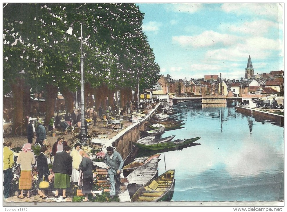 PICARDIE - 80 - SOMME - AMIENS - Les Hortillonnages - Marché Sur L'eau CPSM GF Couleur - Cultures