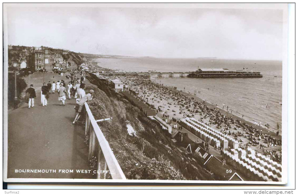 DORSET - BOURNEMOUTH - FROM WEST CLIFF RP  Do436 - Bournemouth (bis 1972)