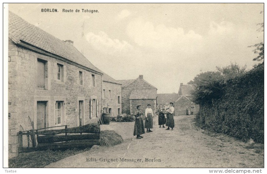 Borlon - Route De Tohogne - Carte Animée ( Voir Verso ) - Durbuy