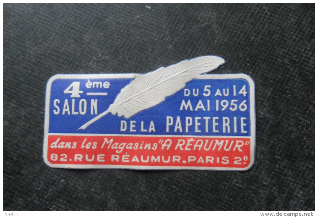 Etiquette Salon Papeterie 1956 - Other & Unclassified