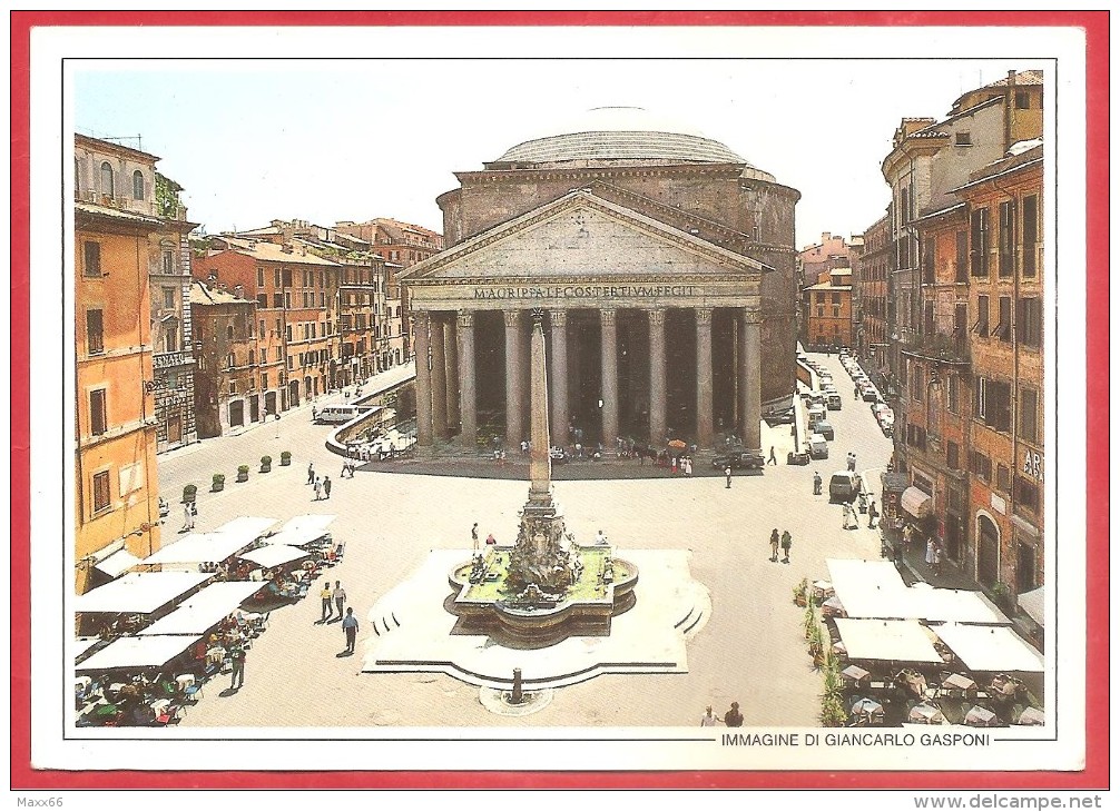 CARTOLINA NV ITALIA - ROMA - Il Pantheon - Foto Di Giancarlo Gasponi - 12 X 17 - Panthéon