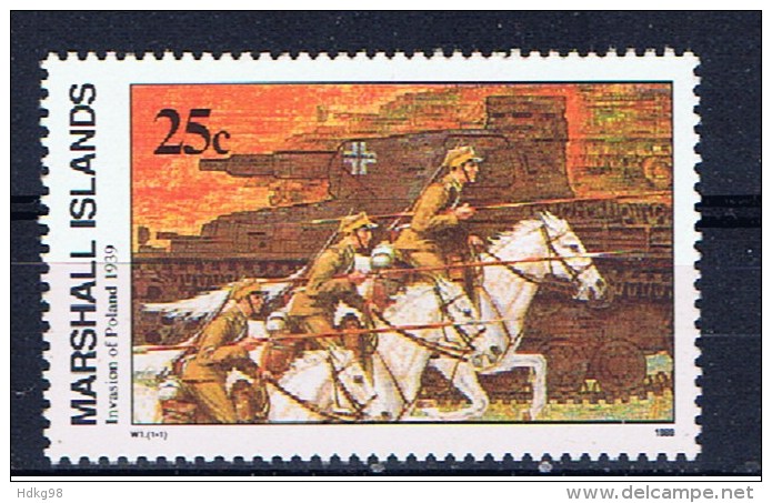 MH+ Marshallinseln 1989 Mi 244 Mnh Angriff Auf Polen - Marshallinseln