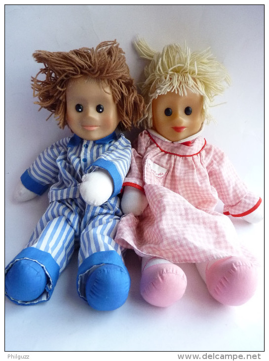 FIGURINE PELUCHE BONNE NUIT LES PETITS - PIMPRENELLE ET NICOLAS - CAPRICE 1993 - 39 Cm - Autres & Non Classés