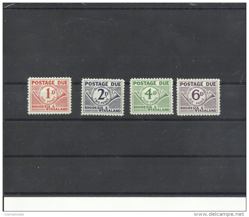 RODESIA NISALAND  TAXA 1/4  **  MNH - Rhodesia & Nyasaland (1954-1963)