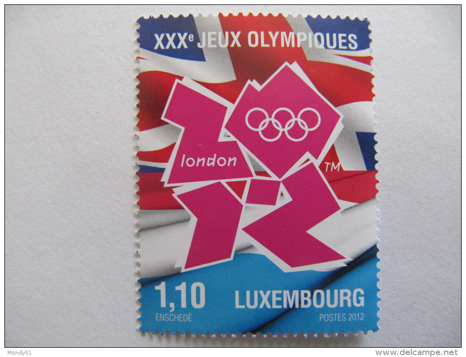 707 Jeux Olympiques Londres London Olympic Games Luxembourg Flag Drapeau - Summer 2012: London