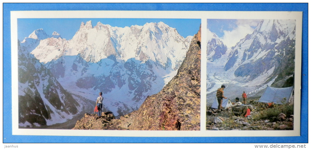 Shelda Mountain In Caucasus - Camp - Mountaneering - Alpinism - 1980 - Russia USSR - Unused - Alpinisme