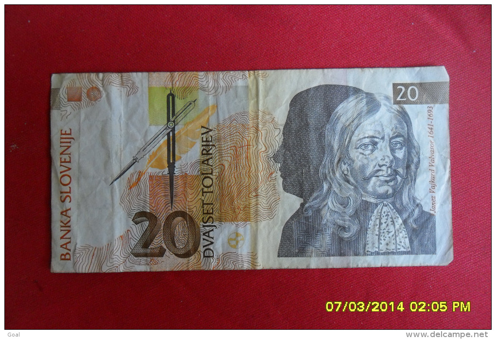 Billet De 20 /Slovenie 1992 En TTB+ - Slowenien