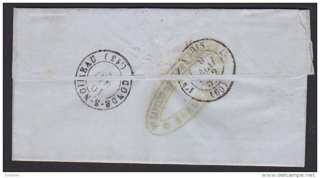 Ceres N° 4 - 25c Bleu Non Dentelé - Condé Sur Noireau - Bordeaux - 1849-1850 Ceres