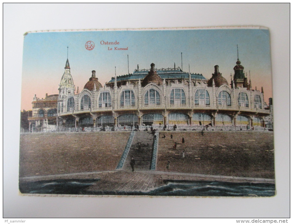 AK / Bildpostkarte 1917 Ostende Le Kursaal (Farbe) Edition Lux Ser. 116,3. Feldpost - Oostende