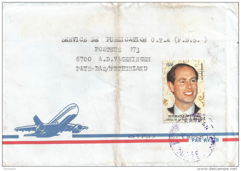 Guinee Guinea 2001 Kankan Prince Edward Royal Cover - Guinee (1958-...)