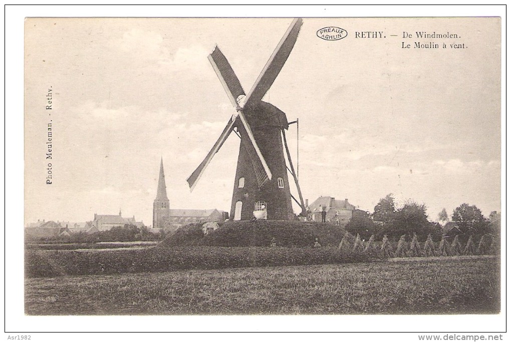 Retie : De Molen - Windmolen .  Staat : Zeer Goed . - Retie