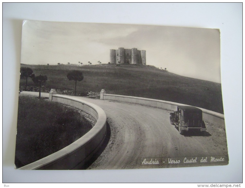 ANDRIA   CASTEL DEL MONTE   AUTO  CAR    BARI   PUGLIA  NON  VIAGGIATA  COME DA FOTO FOTOGRAFICA - Andria