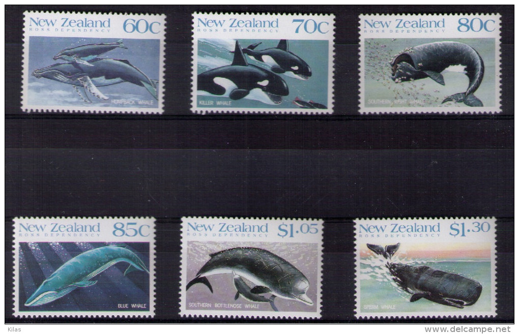 NEW ZEALAND  1988 Whales MNH - Whales