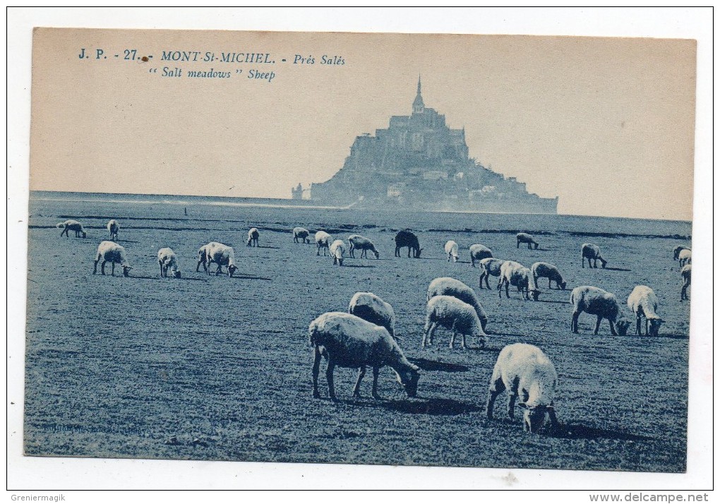 Cpa 50 - Mont Saint-Michel - Prés Salés (Moutons) - Le Mont Saint Michel