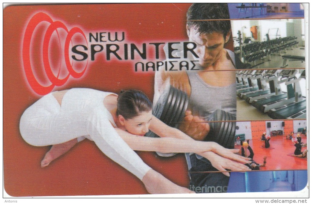 GREECE - New Sprinter Gym, Magnetic Member Card, Unused - Autres & Non Classés