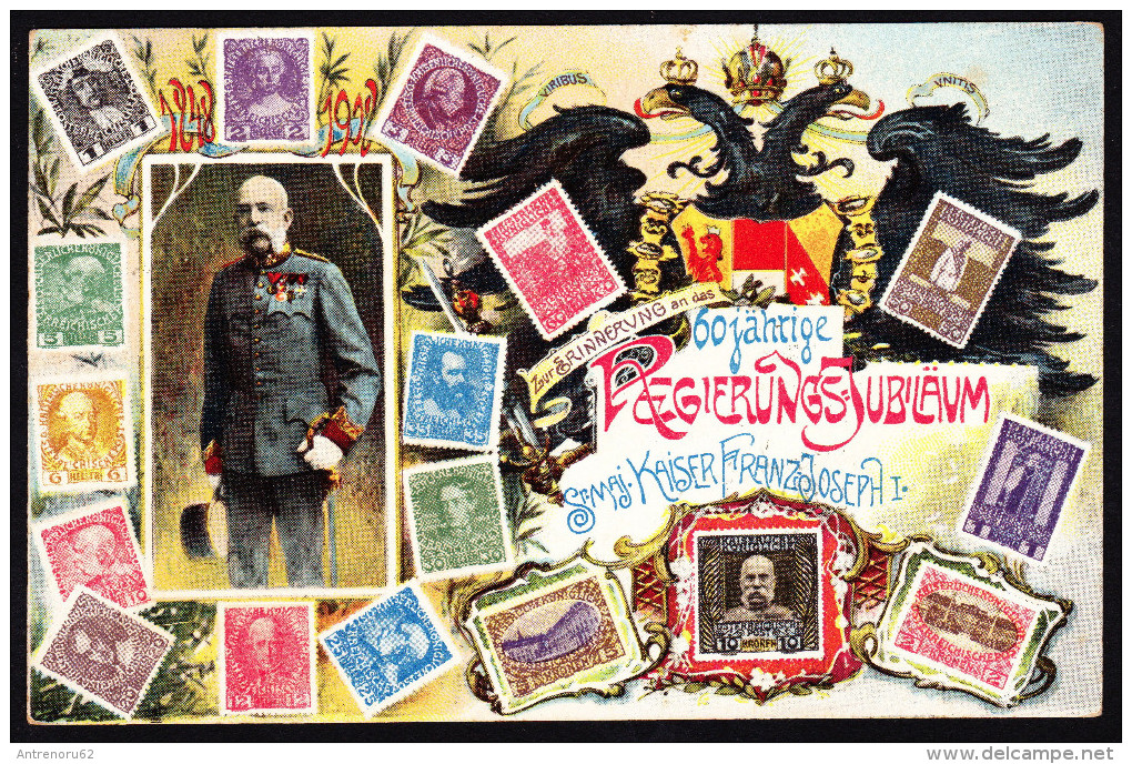 Austria - 1908 60 Jahrige Jubilaum Kaiser Franz Josef I - Vienna Center