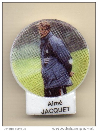 Fève Plate Brillante EQUIPE DE FRANCE FOOTBALL 98 - FFFl  / Entraineur Aimé Jacquet - Sports