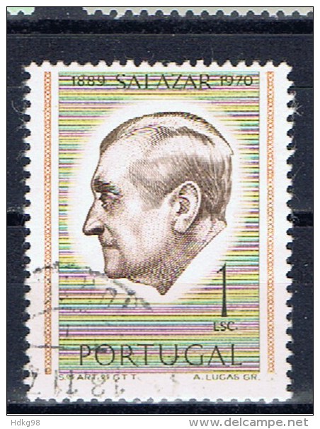 P Portugal 1971 Mi 1136AB Salazar - Usado