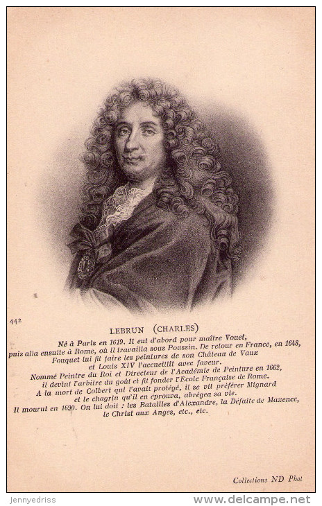 CHARLES  LE BRUN   1619 - 1690  , Pittore  , Arredamento E Decorazione  Della  Reggia  Versailles,  Francia  * - Artistes