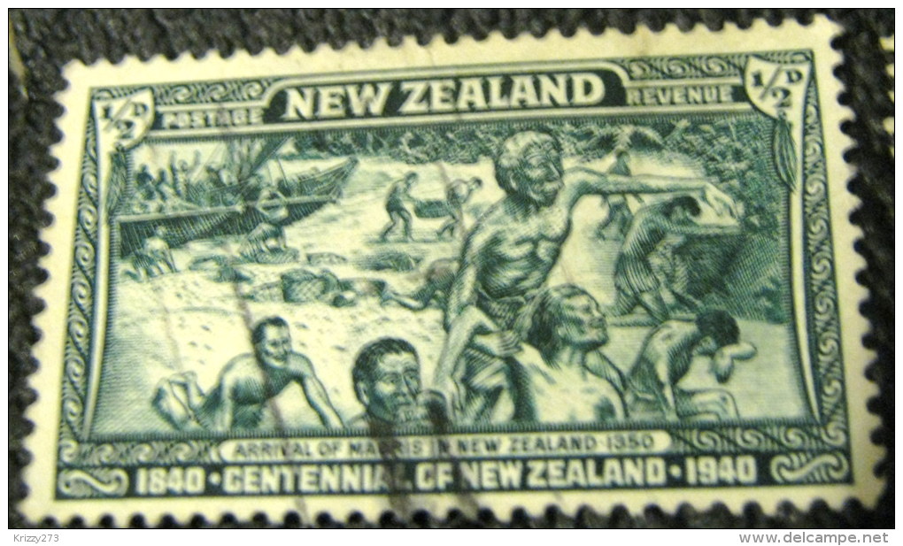 New Zealand 1940 Arrival Of Maori People 0.5d - Used - Usati