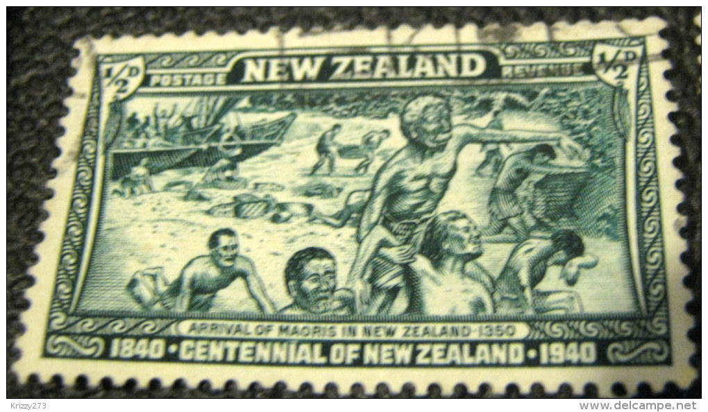 New Zealand 1940 Arrival Of Maori People 0.5d - Used - Gebraucht