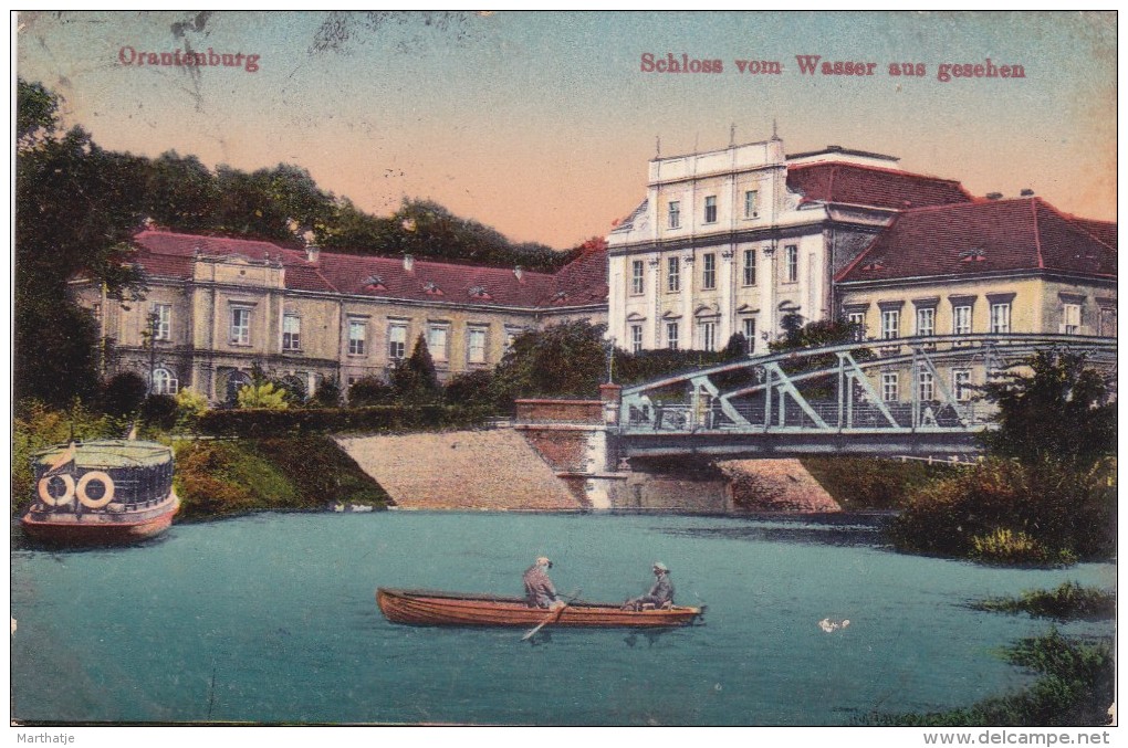 Oranienburg - Schloss Vom Wasser Aus Gesehen (farbige Karte). - Oranienburg