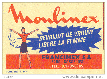 PUBLIBEL 2724°: (MOULINEX) : VROUW,FEMME,WOMAN,GOSSELIES, - Werbepostkarten