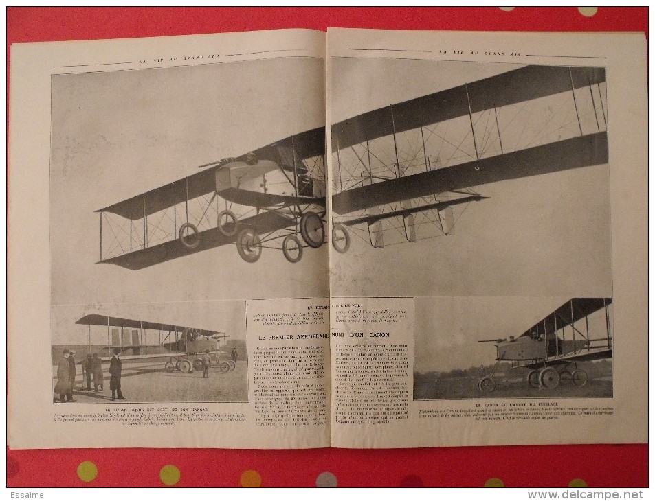 La vie au grand air. 1914. aviation, hydravion, boxe carpentier, automobile,  vélo. 28 pages