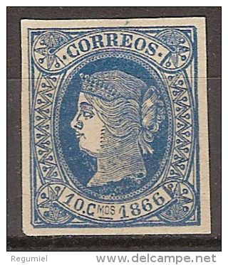 Isla De Cuba 014 * Isabel II. 1866. Charnela - Cuba (1874-1898)