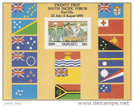 Vanuatu-1990 Independence 10th Anniversary Souvenir Sheet  529 MS  MNH - Vanuatu (1980-...)