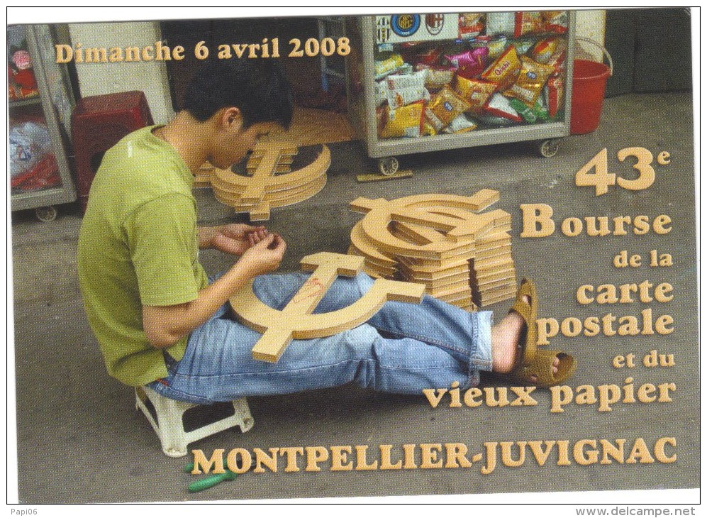 E Bourse De La Carte Postale Et Vieux Papier . MONTPELLIER JUVIGNAC.  Fabricant Faucilles Et Marteaux.. - Sammlerbörsen & Sammlerausstellungen