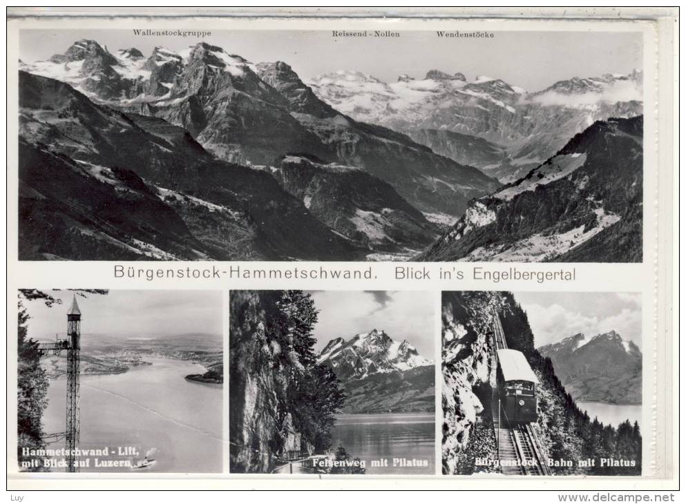 BÜRGENSTOCK - HAMMETSCHWAND - Blick In's Engelbergertal, Bürgenstock - Bahn M. Pilatus ..... - Sonstige & Ohne Zuordnung