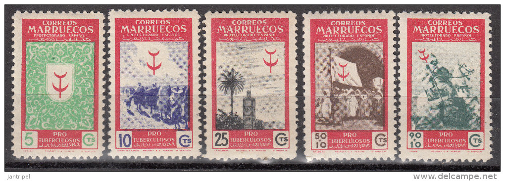 MAROC ESPAGNOL  1949  T B  SET    MH - Marocco Spagnolo