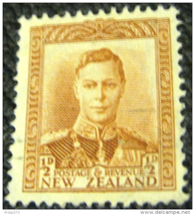 New Zealand 1938 King George VI 0.5d - Used - Oblitérés