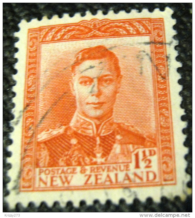 New Zealand 1938 King George VI 1.5d - Used - Oblitérés