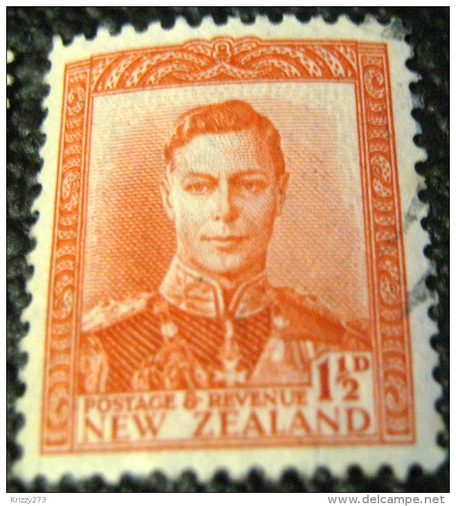 New Zealand 1938 King George VI 1.5d - Used - Oblitérés