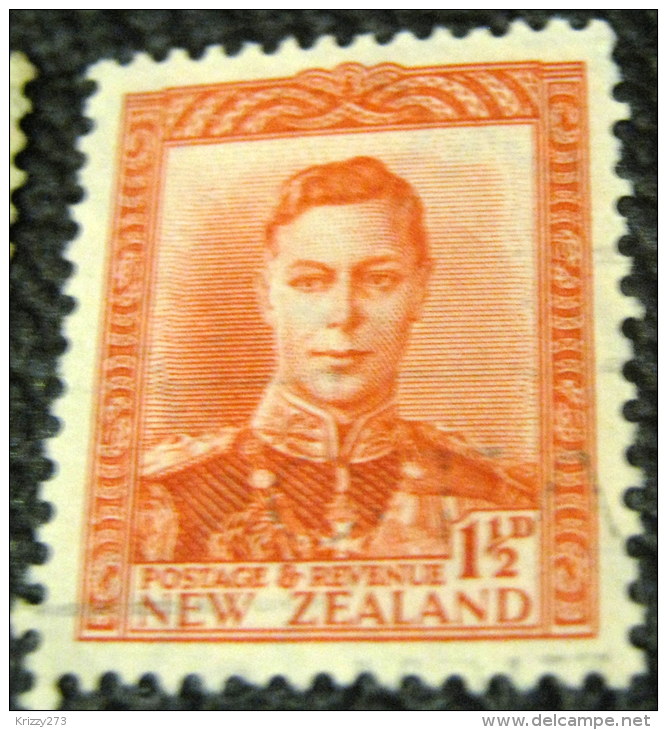 New Zealand 1938 King George VI 1.5d - Used - Usados