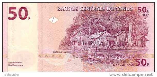 CONGO   50 Francs  Daté Du 31-07-2007      ***** BILLET  NEUF ***** - República Democrática Del Congo & Zaire