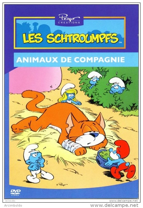 Les Schtroumpfs : Animaux De Compagnie (carte Pub Boomerang) - Stripverhalen