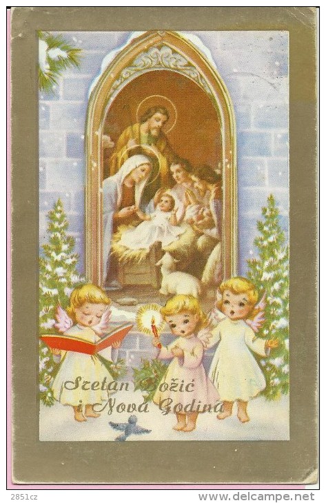 Merry Christmas - Angels Singing, Yugoslavia (MB) - Autres & Non Classés