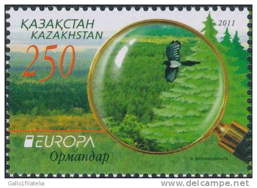 2011 - KAZAKHSTAN - EUROPA  CEPT - LE FORESTE / THE FORESTS. MNH - 2011