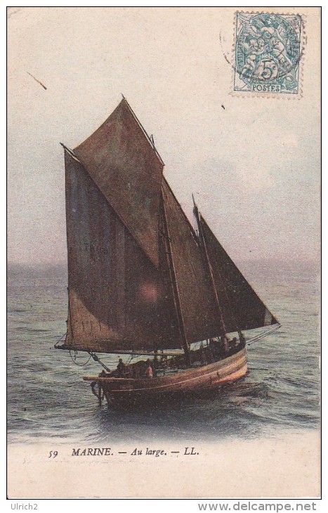 CPA Marine - Au Large - 1904 (1524) - Segelboote