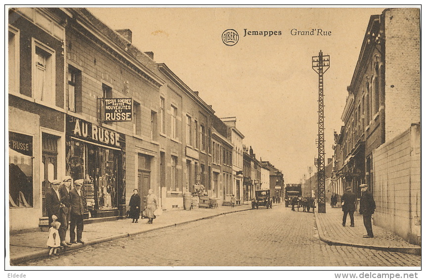 Jemappes Grand Rue  Edit A. Dubuisson Magasin Soies Au Russe Russian - Autres & Non Classés