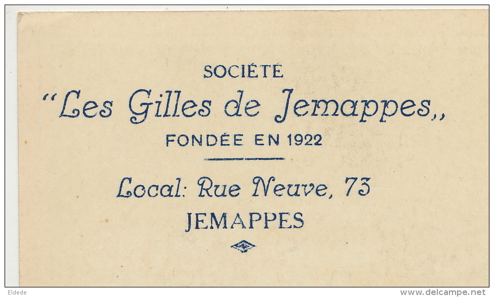 Jemappes  Les Gilles De Jemappes Fondée En 1922 Rue Neuve 73 Oranges - Autres & Non Classés