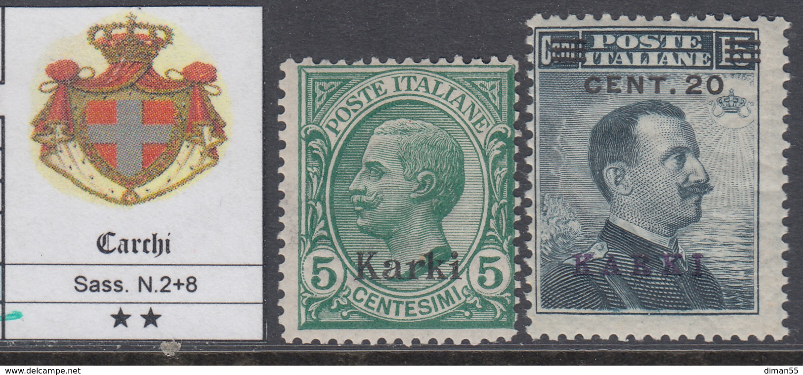 CARCHI - N. 2+8 - GOMMA INTEGRA - MNH** - LUXUS POSTFRISCH - Egée (Carchi)