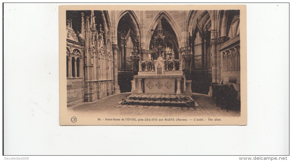 BF3709 Notre Dame De L Epine Pres Chalons Sur Marn  France Scan Front/back Image - Châtillon-sur-Marne