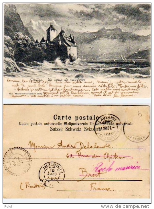 CHILLON - Un Coup De Vaudaire - Cachet Perlé De La Roche (Finistère) Indice 4    (65070) - La Roche