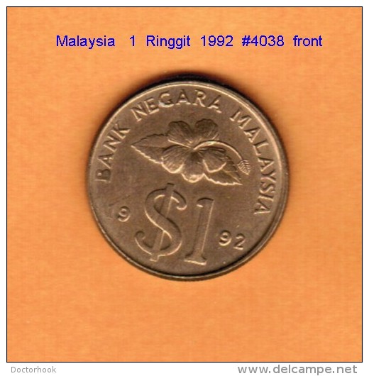 MALAYSIA   1  RINGGIT  1992  (KM # 54) - Maleisië